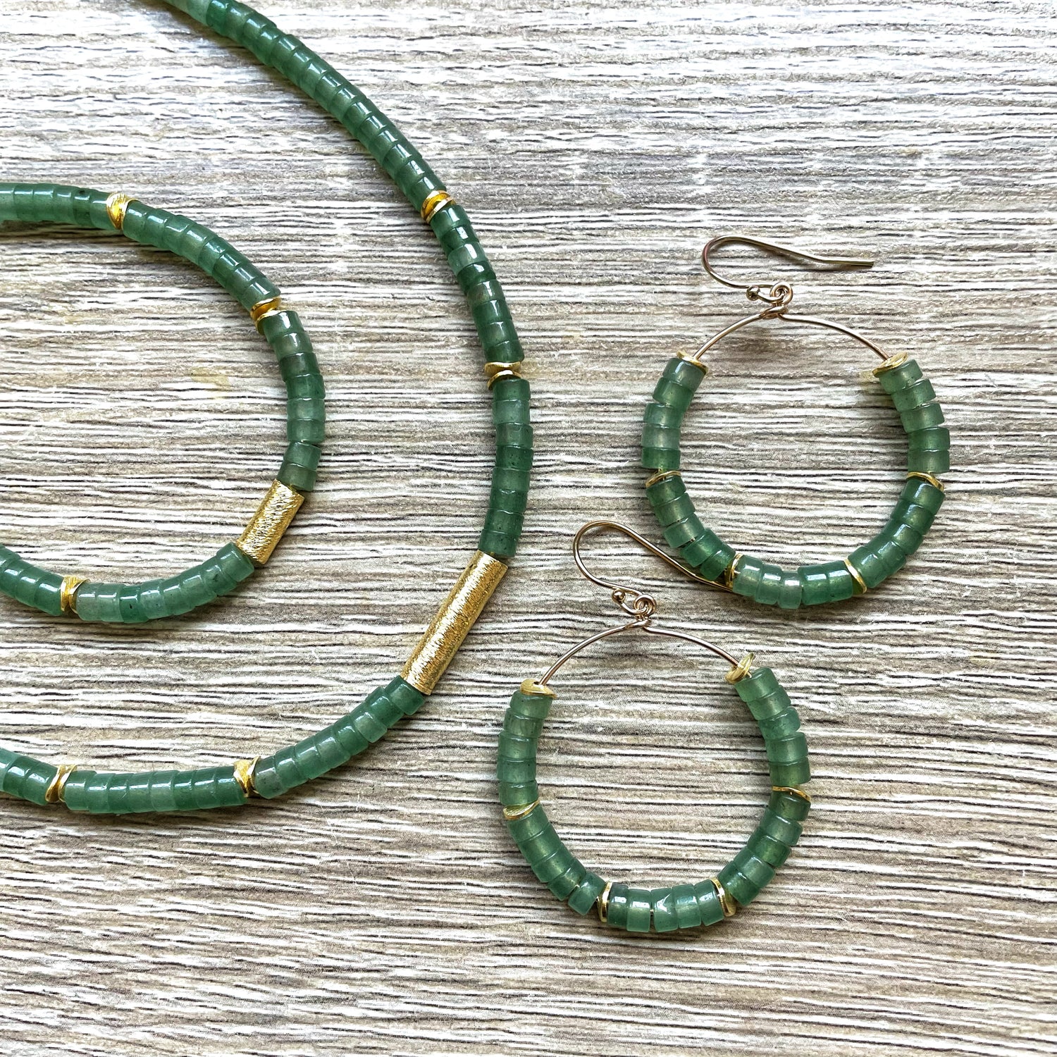 Bijoux en pierres vertes