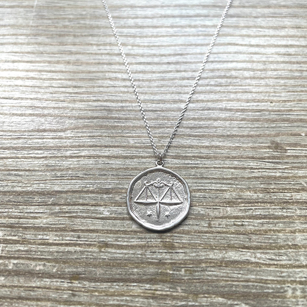 Collier Médaille Signe Sagittaire argent massif vide-atelier