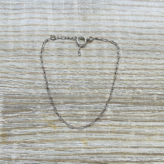Bracelet maille fantaisie argent massif vide-atelier