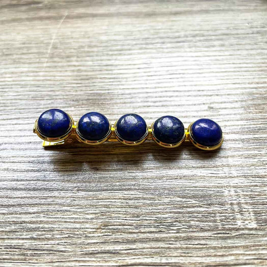 Barrette pince Lapis Lazuli