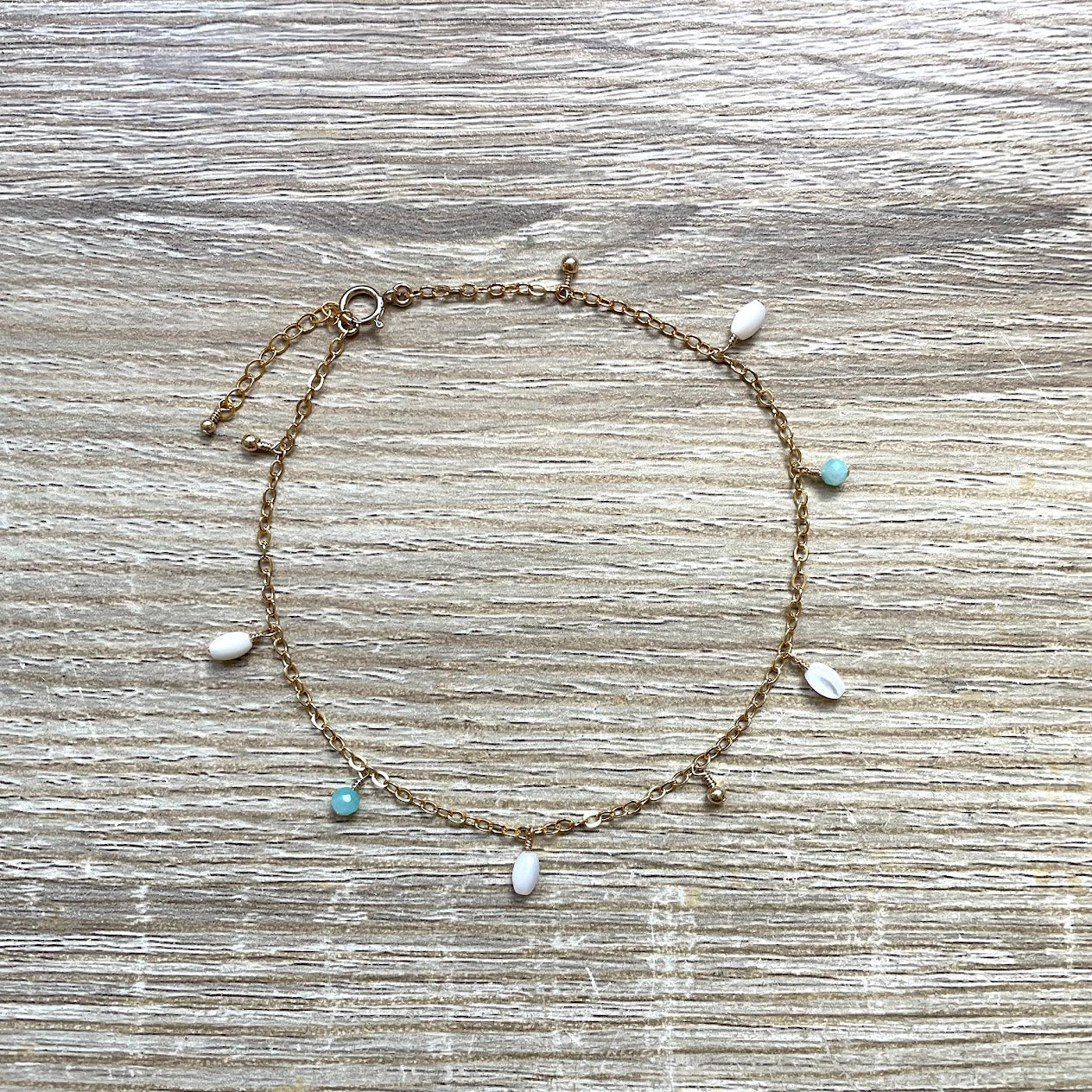 Bracelet Amazonite nacre Serena