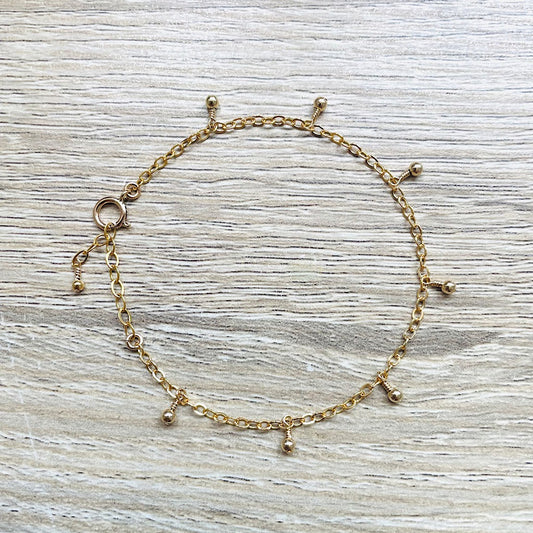 Chaîne de cheville pampilles Serena