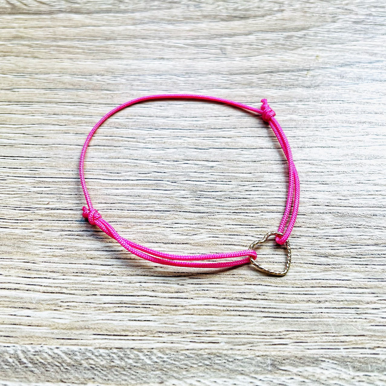 bracelet-cœur-rose-plaque-or