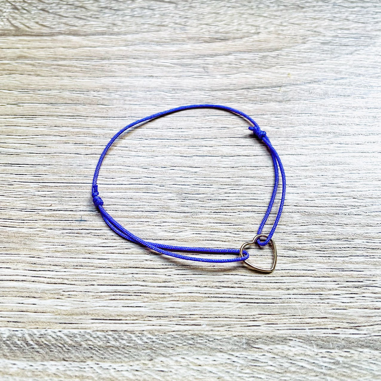 bracelet-cœur-violet-plaque-or