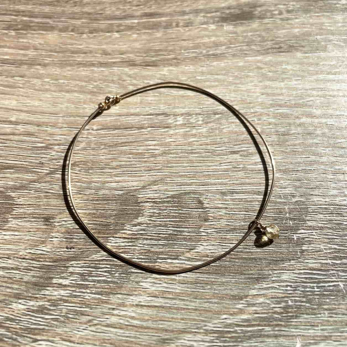 Bracelet jonc Novembre Citrine