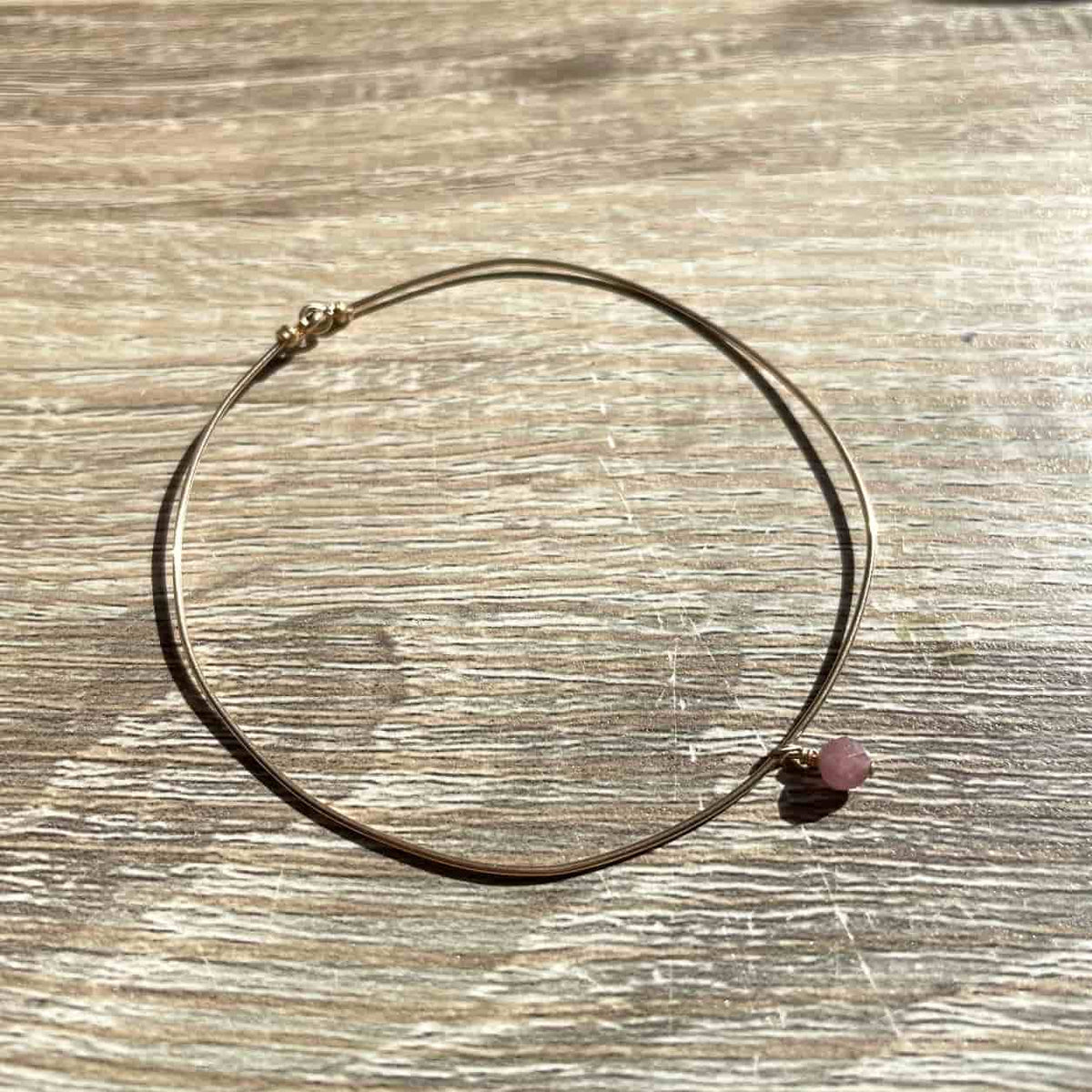 Bracelet jonc Octobre Tourmaline