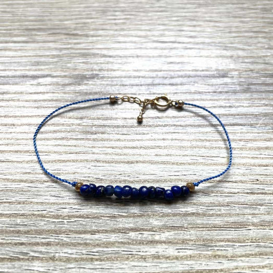 Bracelet Lapis Lazuli nœud