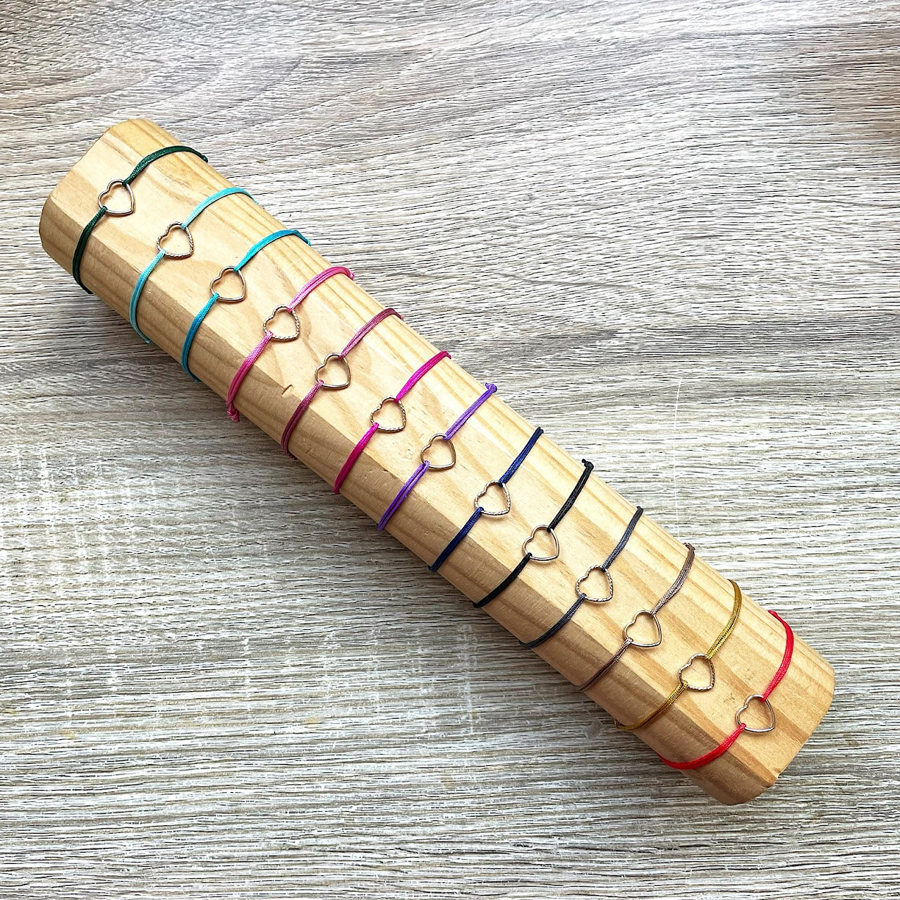 bracelets-cœur-couleur-plaque-or