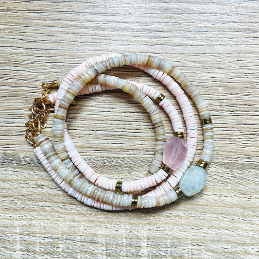 bracelets-doubles-coquillage-pierres-naturelles