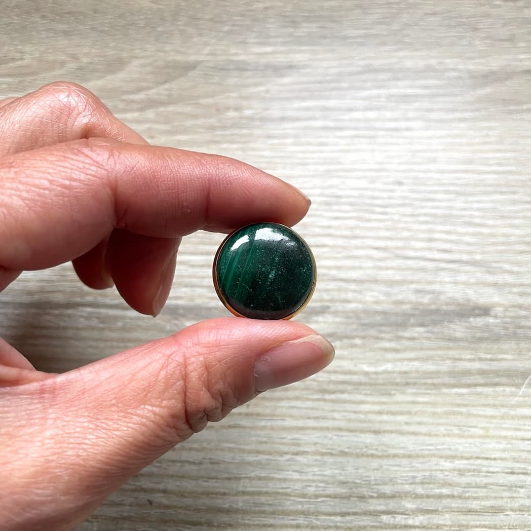 Broche Malachite