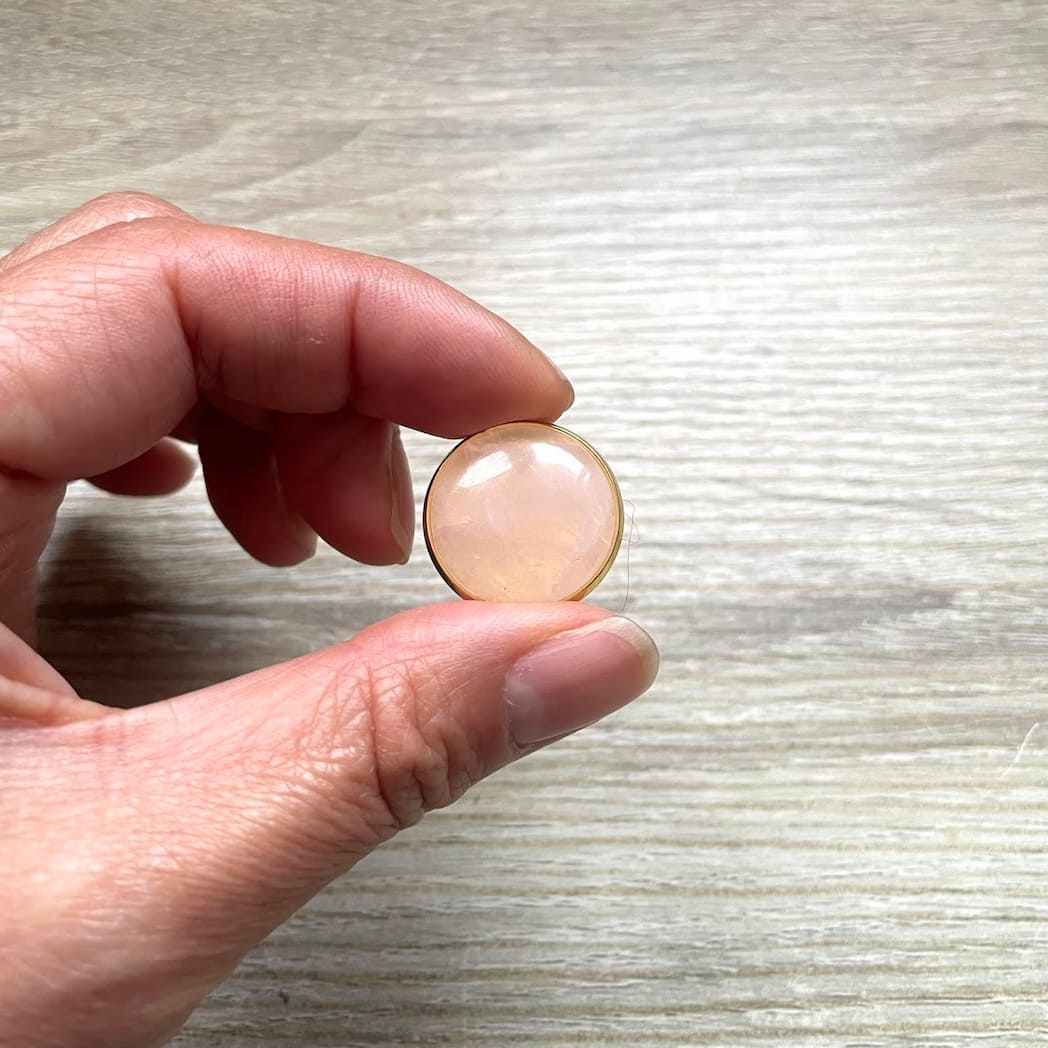 Broche Quartz rose