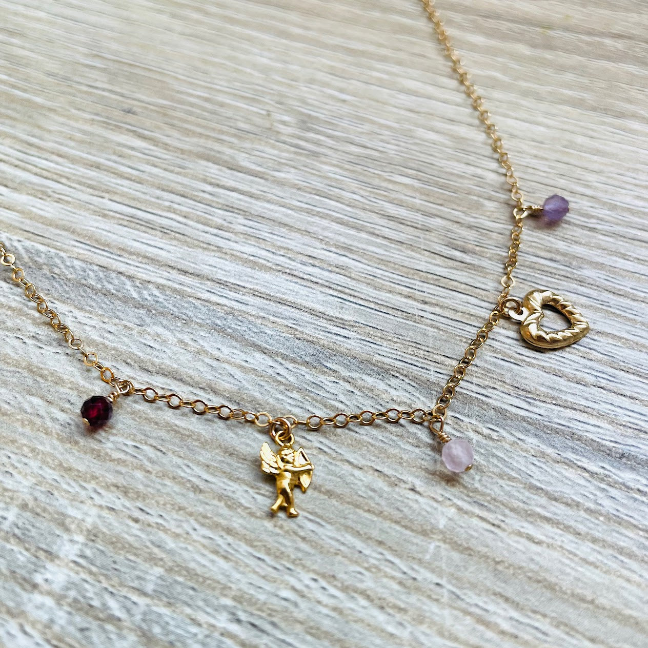 Collier Amour en pierres naturelles