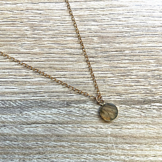 Collier Labradorite ronde Billie