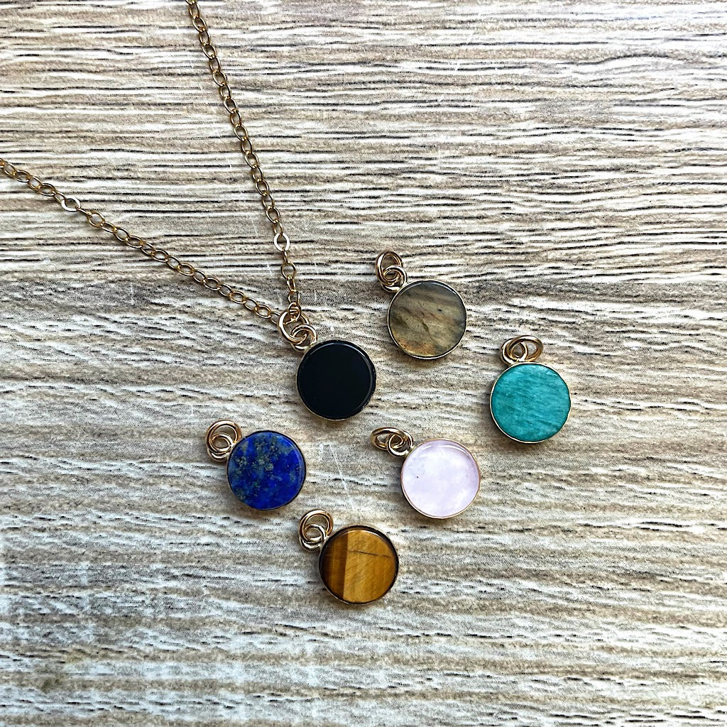 Collier Labradorite ronde Billie