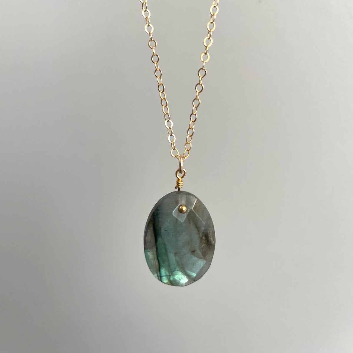 Collier pendentif Labradorite