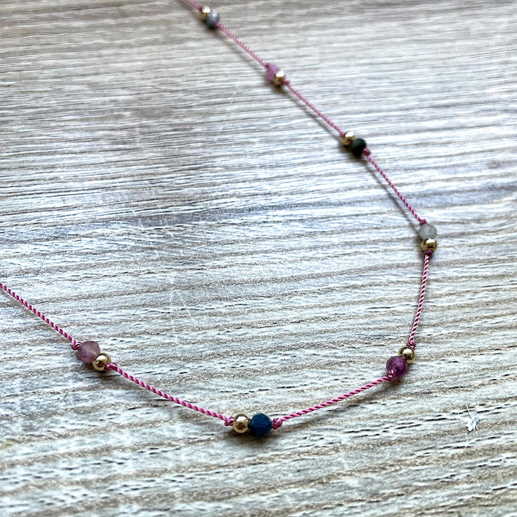 Collier en Tourmaline style tibétain