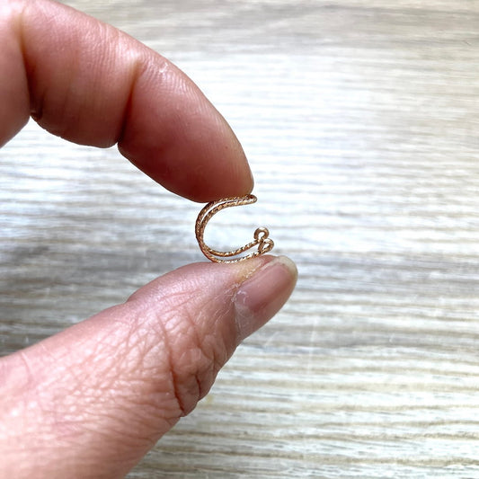 Manchette d'oreille Ear cuff double