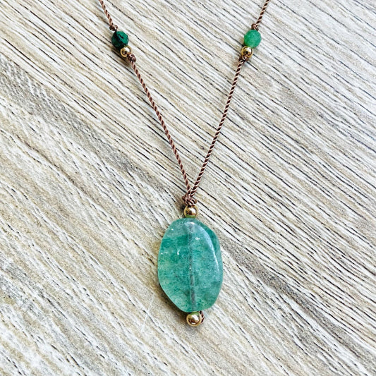 sautoir-collier-aventurine-rubis-zoisite-vert-face