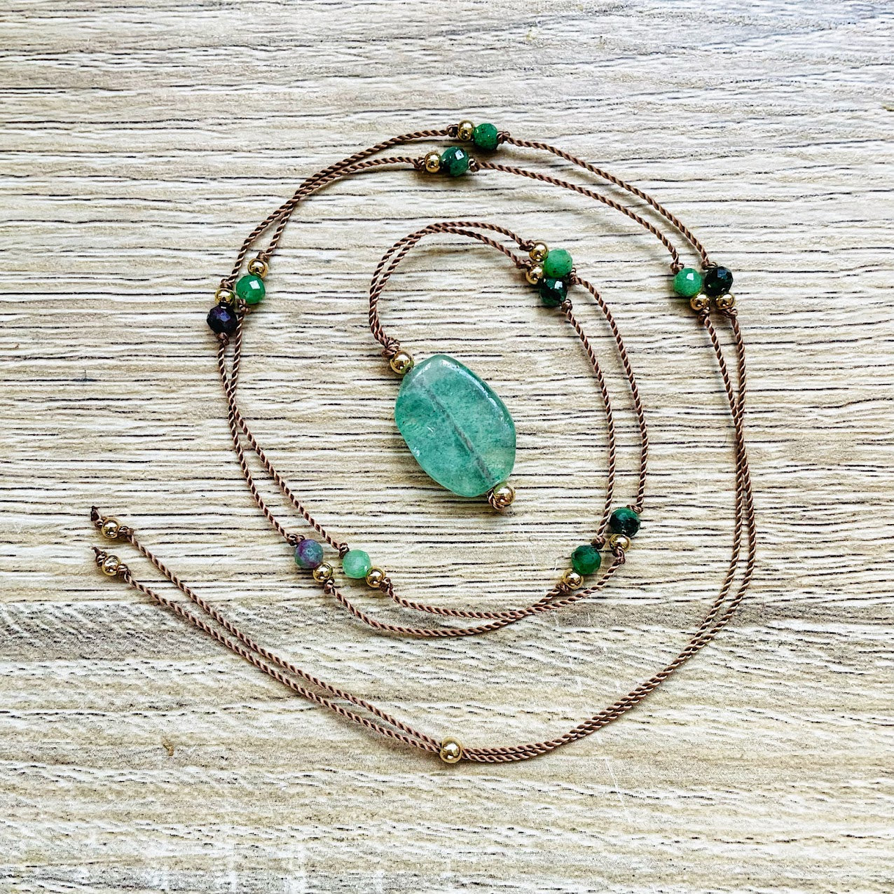 sautoir-collier-aventurine-rubis-zoisite-vert