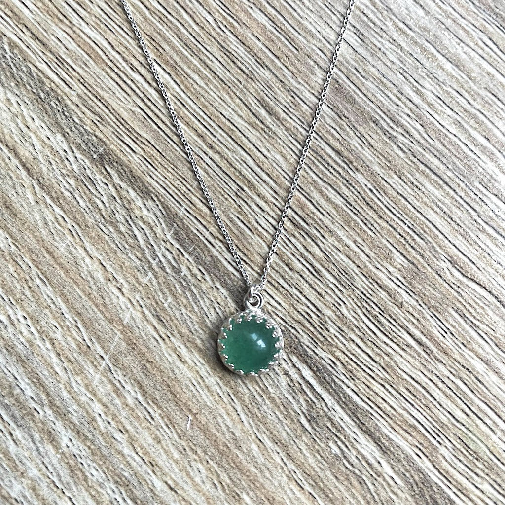 collier-fin-aventurine-vert-argent-massif