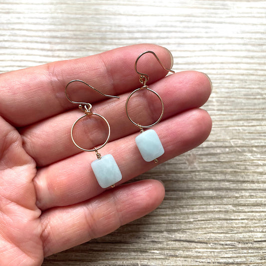 Boucles d’oreilles Amazonite Rym