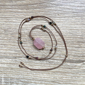 Collier Quartz rose Karma