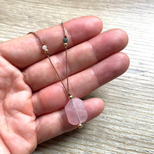 Charger l&#39;image dans la galerie, Collier Quartz rose Karma