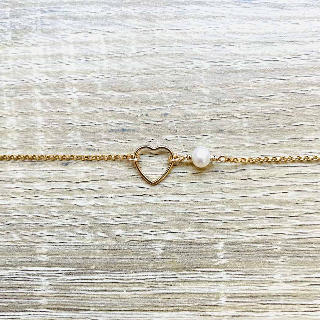 Collier cœur pierre de naissance juin