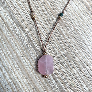 Collier Quartz rose Karma