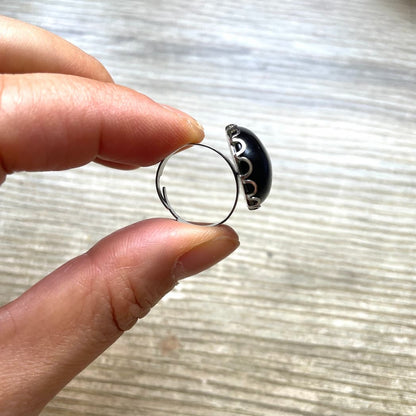 Bague Onyx noir