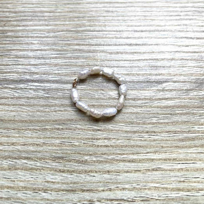 Bague en perles de culture