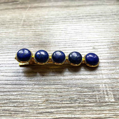 Barrette pince Lapis Lazuli