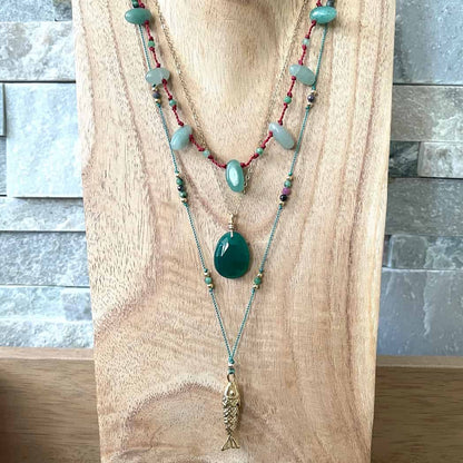 Collier Aventurine verte - Chance et apaisement - Chenoa