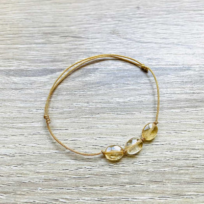 Bracelet Citrine jaune