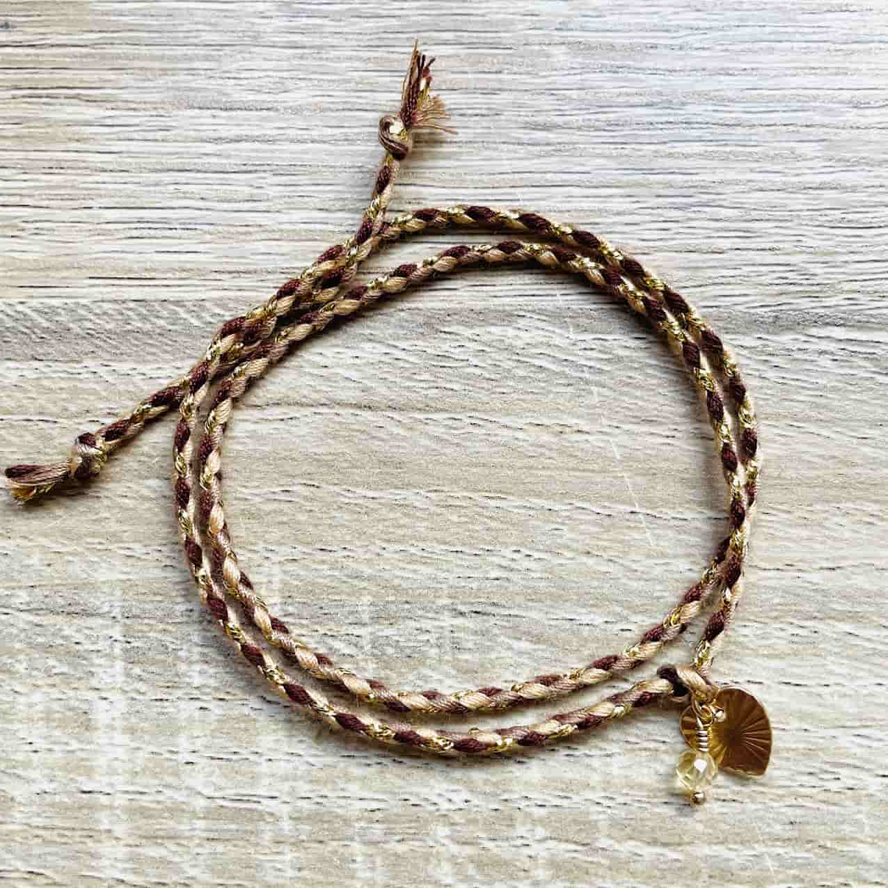 Bracelet en Citrine jaune, pierre de naissance du mois de Novembre