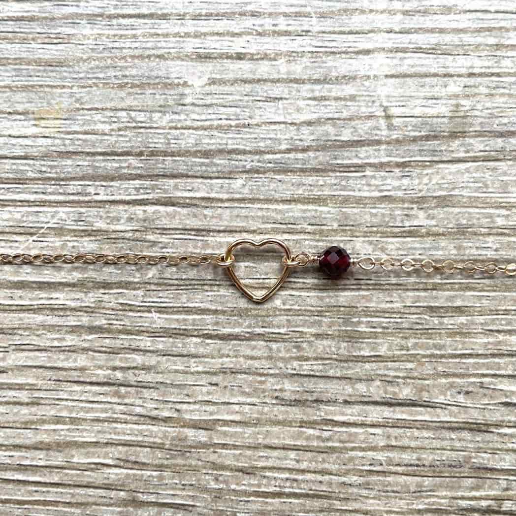 Bracelet Mon cœur pierre de naissance