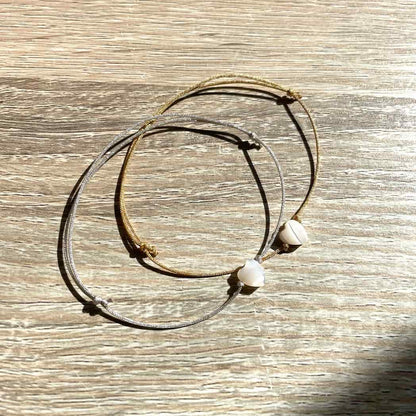 Bracelets Merci cœur nacre
