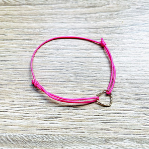     bracelet-cœur-rose-plaque-or