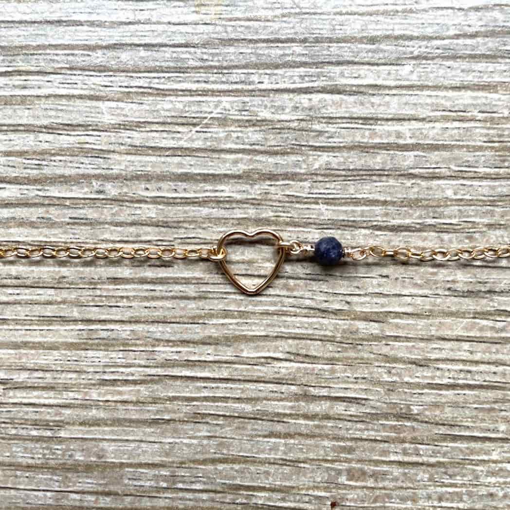 Bracelet Mon cœur pierre de naissance