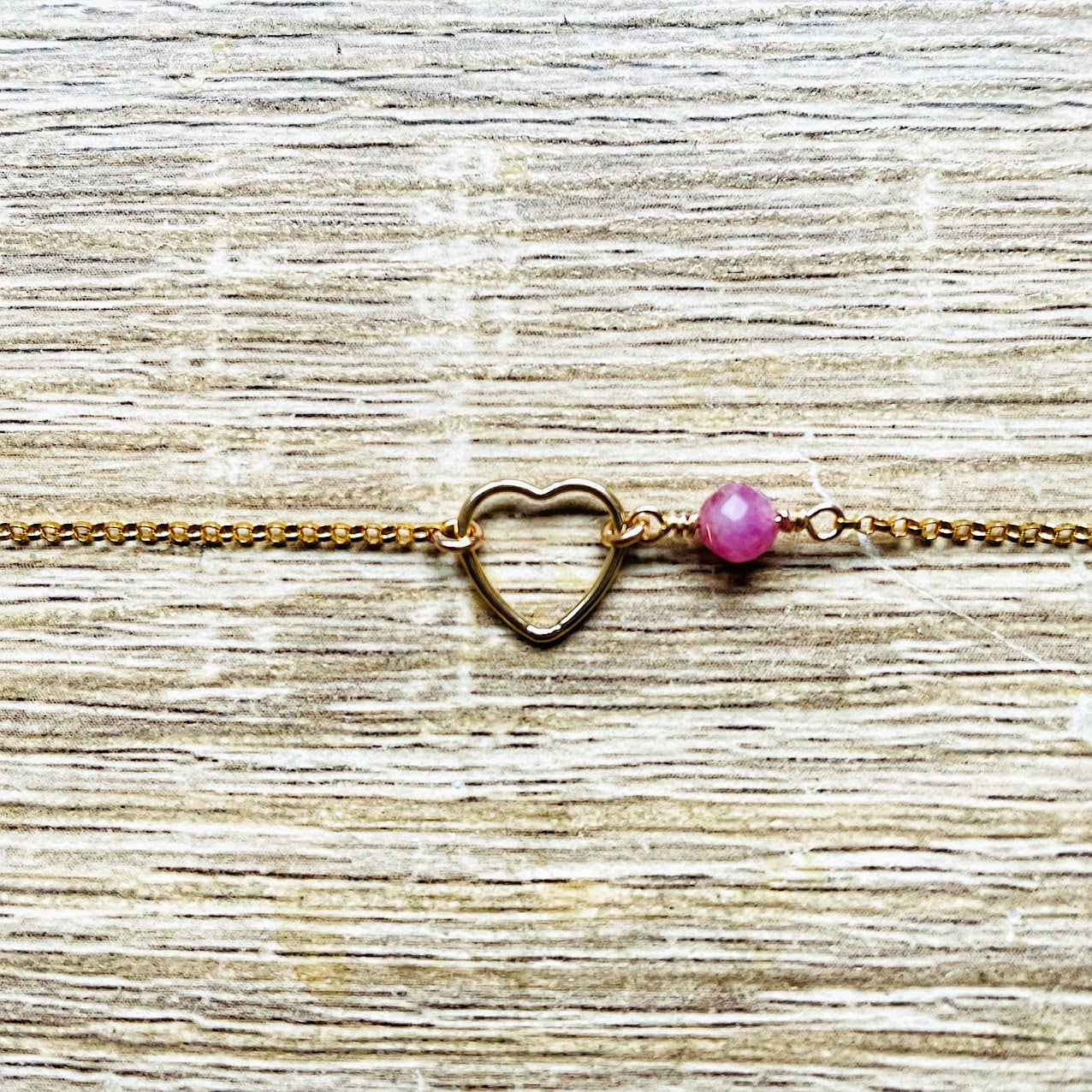 Collier pierre de naissance Mon coeur