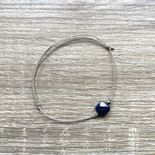 Charger l&#39;image dans la galerie, bracelet-cordon-reglable-lapis-lazuli-argent-massif
