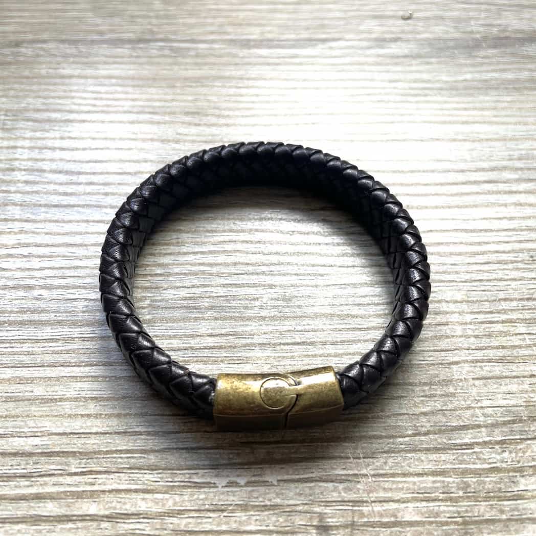 Bracelets homme cuir tressé