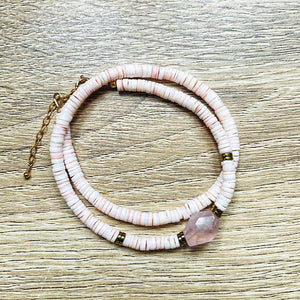 bracelet-double-coquillage-quartz-rose