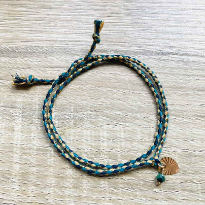 Bracelet en Emeraude verte, pierre de naissance du mois de Mai