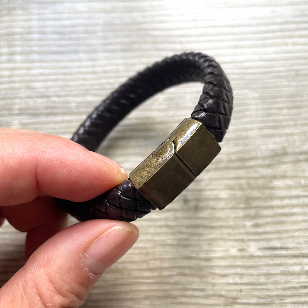 Bracelets homme cuir tressé
