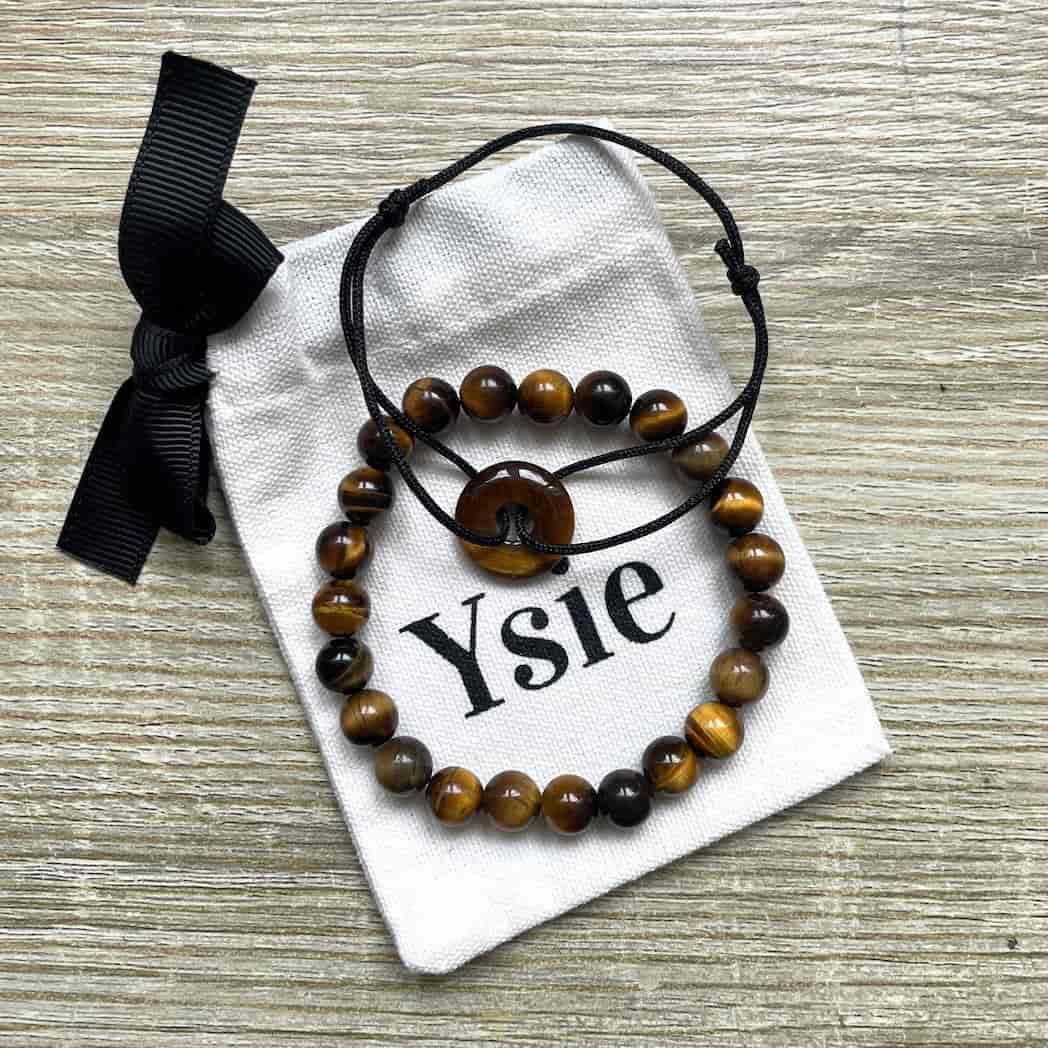 Bracelet homme en Oeil de Tigre