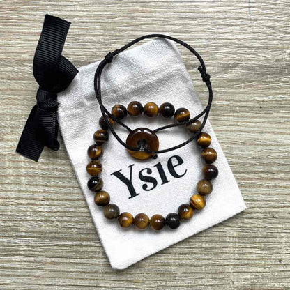 Bracelet homme en Oeil de Tigre