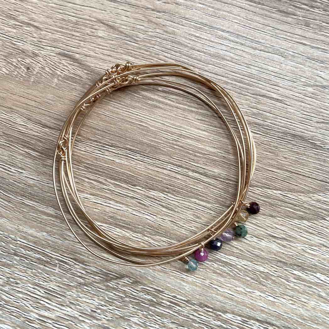 Bracelet jonc 7 chakras