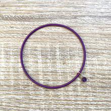 Charger l&#39;image dans la galerie,    bracelet-jonc-amethyste-violet
