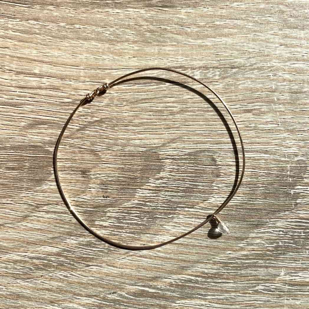 Bracelet jonc Avril Cristal de roche